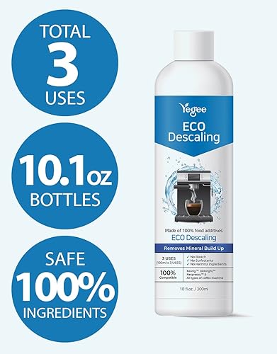 Miniatura 2 de Descalcificación ecológica, descalcificador líquido para máquina de café, fórmula de primer grado 100% a base de plantas, elimina la cal para todos