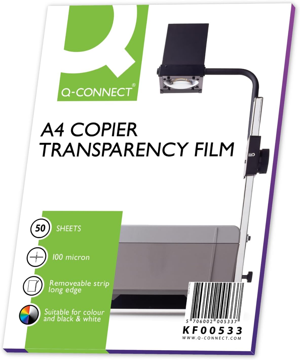Q-Connect Laser Copier OHP Film (50 Pack)