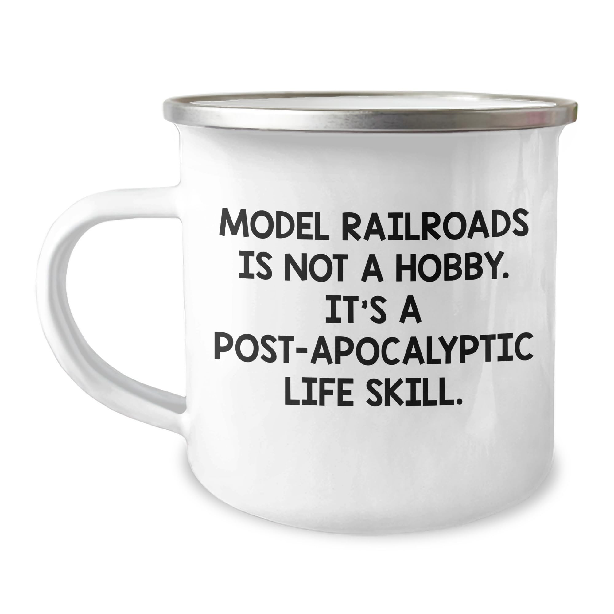 Model Railroads Enthusiast Funny Camping Mug - I'd Rather Be Wiring Tracks Valentine's Unique Gifts for Model Railroaders from Friends