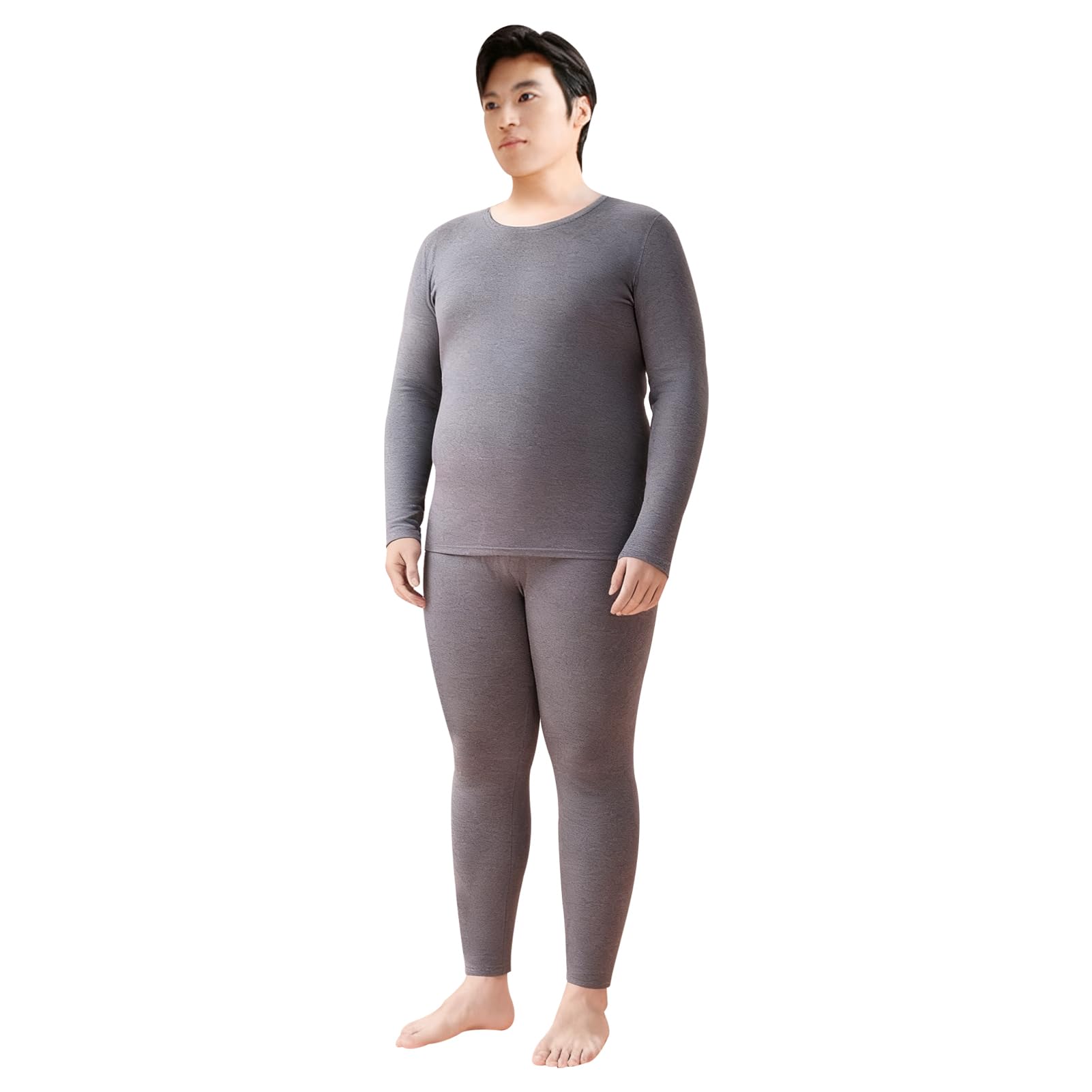 Intimo Termico Uomo Invernale, Manica Lunga Maglia Termica e Pantaloni - Caldo Completo Tuta Termica Set Termico Uomo per Sci Ciclismo Corsa Allenamento