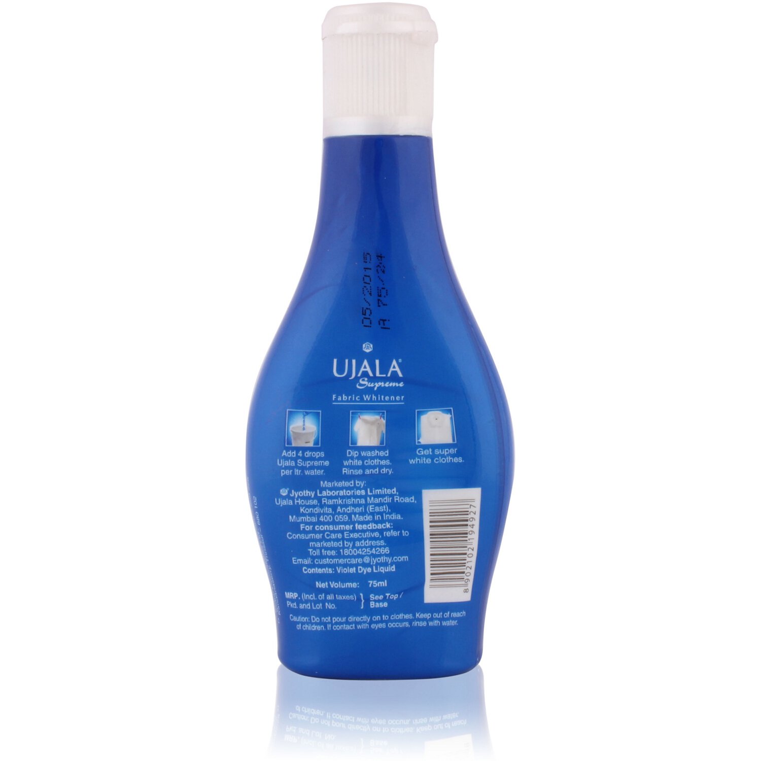 UJALA Supreme Fabric Whitener, Liquid - 75Ml Bottle - Image 2 thumbnail