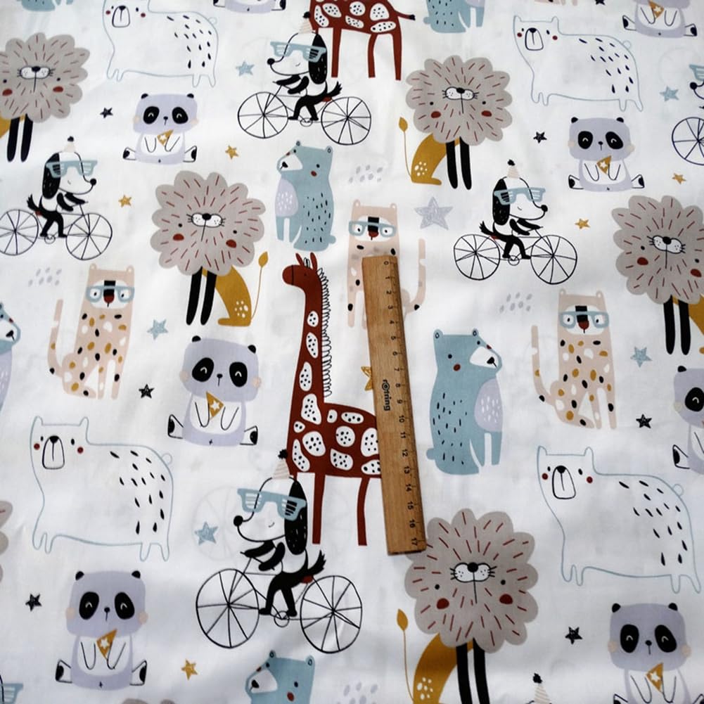 Tkanina bawełniana, zwierzęta, patchwork, 10 metrów, zestaw materiałów, towar sprzedawany na metry, bawełna, materiały do szycia dla dzieci, tkanina bawełniana, do majsterkowania, dekoracji,