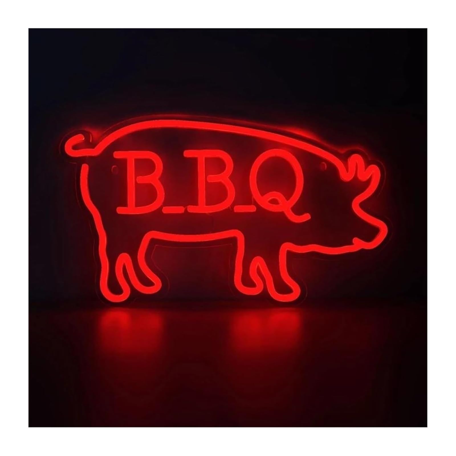 Wexxaii neon Light Sign Neon Light Decoration Cute BBQ Pigs LED for neon Sign Acrylic Switch for Home
