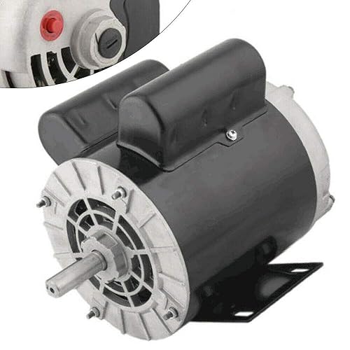 Miniatura 4 de Compresor de aire 2HP Motor de servicio SPL Compresor de aire monofásico Motor eléctrico 120240 voltios 3450 RPM 56 Marco 58 "eje 157.5 FLA CCW con