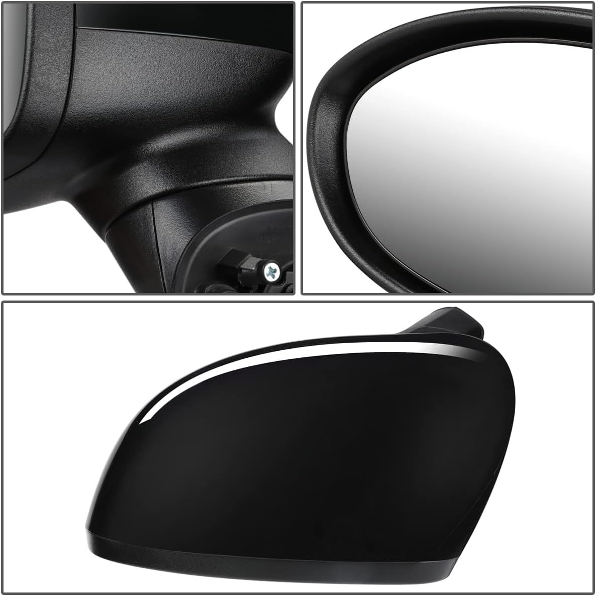Auto Dynasty KI1320187 Factory Style Driver Left Side Mirror - Manual Folding | Power Adjust | Heated Glass - Compatible with Rio 14-17, Paint to Match