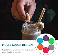 Vista 9 de Tapas de silicona para latas de soda, paquete de 6 fundas de silicona reutilizables, protectores para refrescos, cervezas, bebidas de jugo