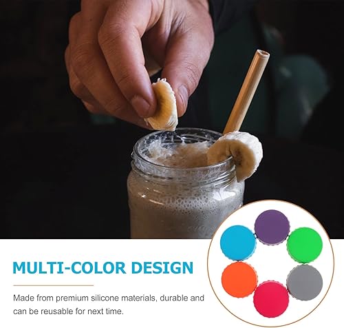 Miniatura 9 de Tapas de silicona para latas de soda, paquete de 6 fundas de silicona reutilizables, tapón o protector para refrescos, cervezas, bebidas, jugos,