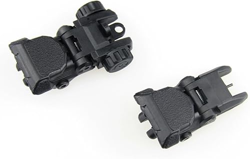 Miniatura 5 de TACFUN Negro Tactical Smart Polímero DelanteroTrasero Combo Set Flip Up