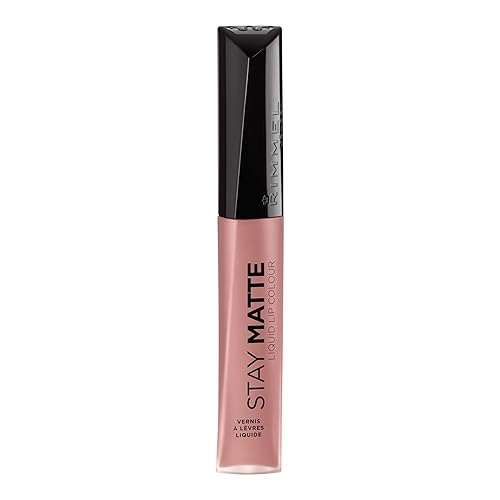 Miniatura 7 de Rimmel London Stay Matte Liquid Lip Color con cobertura completa, a prueba de besos, impermeable, fórmula de lápiz labial mate que dura 12 horas