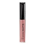 Rimmel London Stay Matte Liquid Lip Color with Full Coverage Kiss-Proof Waterproof Matte Lipstick Formula that Lasts 12 Hours - 709 Strapless, .21oz