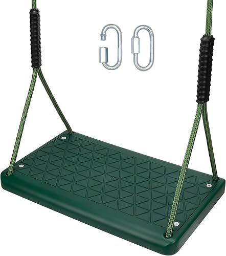 Asiento de columpio resistente, juego de columpio antideslizante para árbol con cuerda ajustable, juego de columpios para patio de recreo,