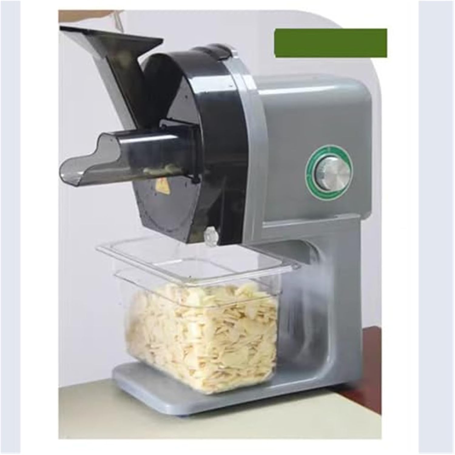Electric Vegetable Cutter Multifunctional Garlic and Scallion Slicer,Commercial Vegetable Processing Machine for Garlic Ginger Chili Potato Cucumber