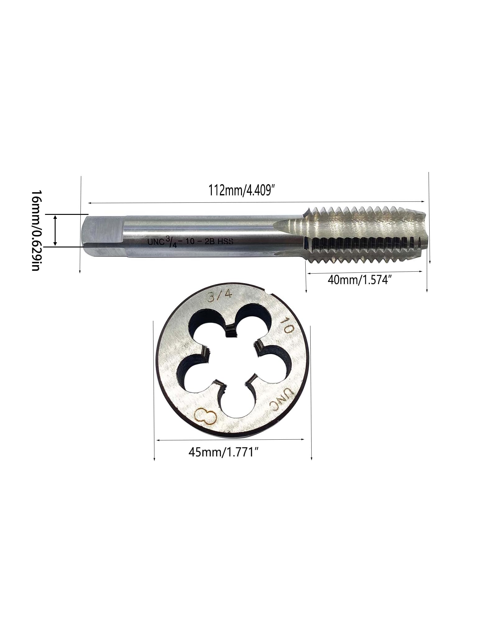 Amazon.co.jp: GBJ 3/4インチ-10 3/4インチ-14 3/4インチ-18 HSSタップ