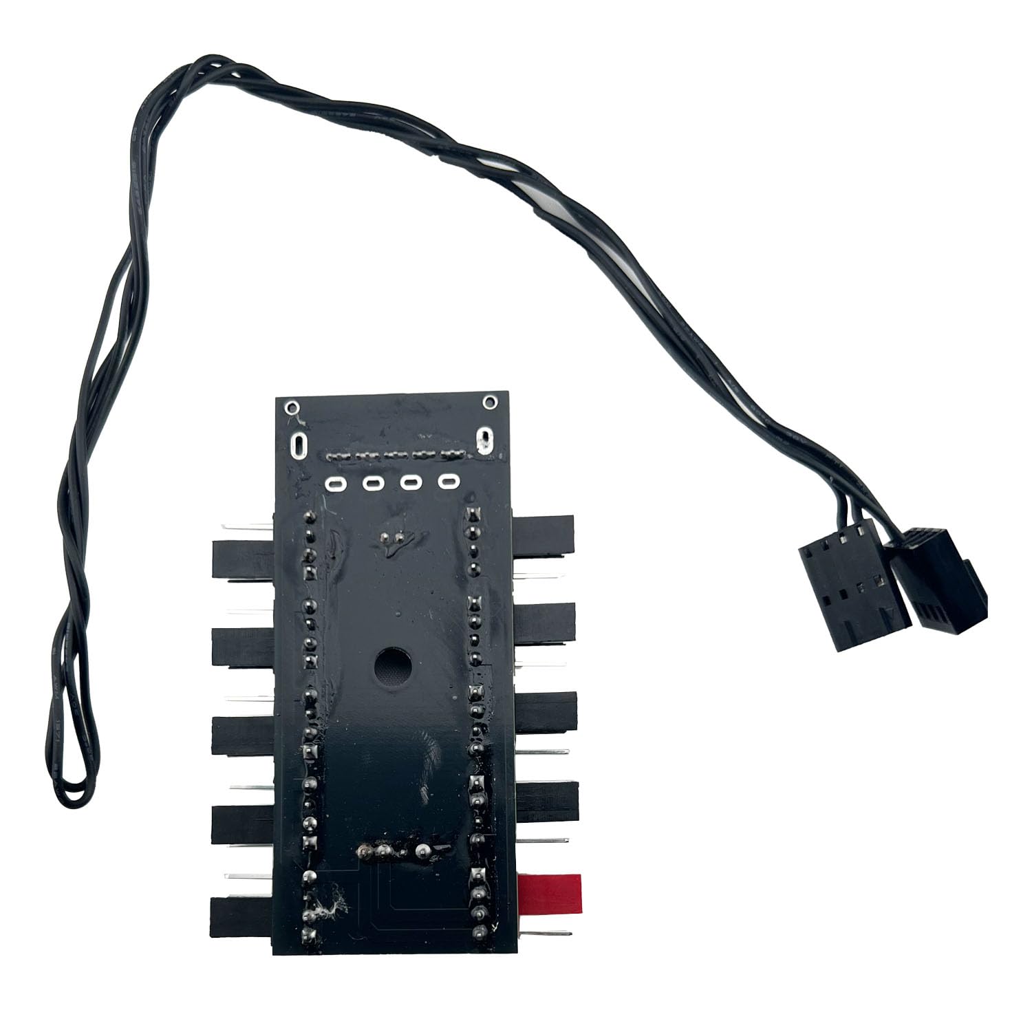 FainWan 1 x 10-Wege-PWM-Lüfter-Hub mit Kabel, 10-polig, PCB-Adapter, SATA 1 auf 10, Multi-Wege-Splitter