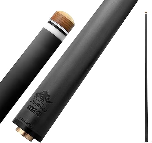 Miniatura 7 de RHINO - Taco de billar de fibra de carbono con junta Q-loc de 30" de un solo eje, punta de 11,8 mm, 12,2 mm, 12,4 mm, 12,5 mm, 12,6 mm, 12,7 mm,