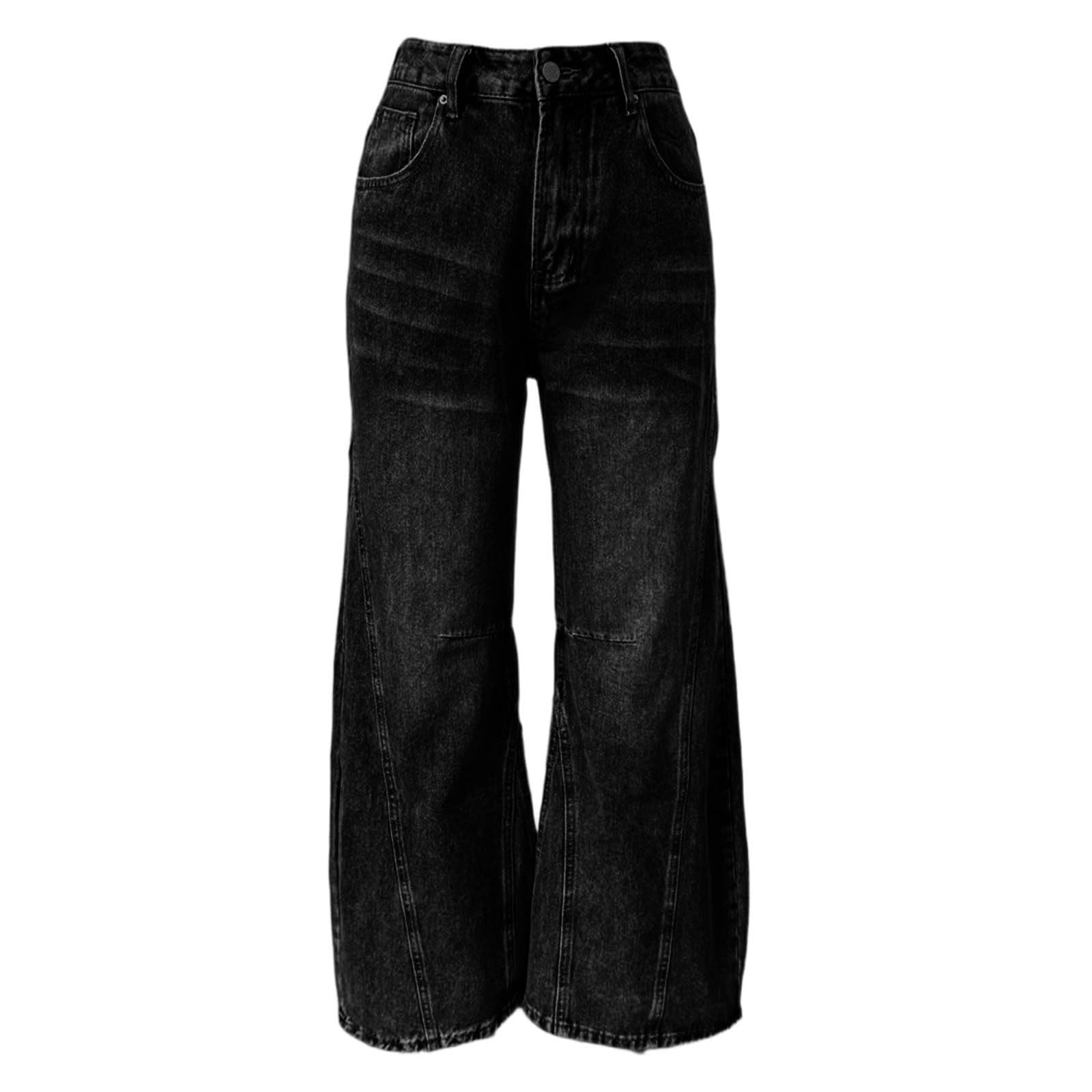 Vaqueros Anchos Mujer Ropa Tejanos Rectos Pantalones Tallas Grandes Casual Pantalón Ligero Baggy Primavera Elasticos Invierno Vaquero