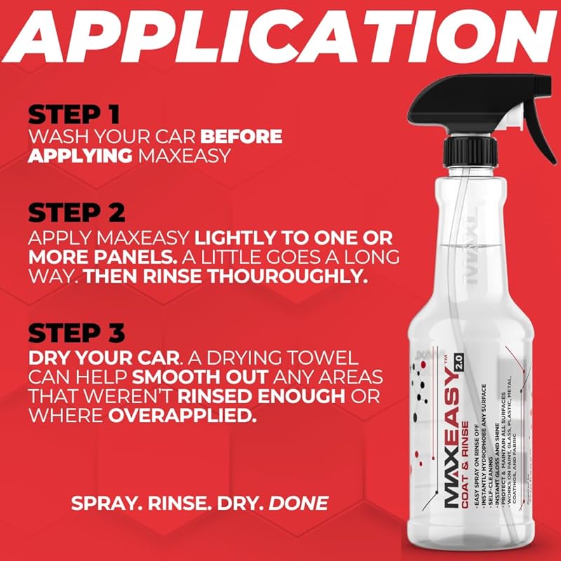 MAXEasy® Instant Automotive Coating 2.0 Powered by Triphene® - 20oz for Cars, Trucks, Motorcycles, Boats, and Planes (1-Pack) 20 Ounce (Pack of 1)