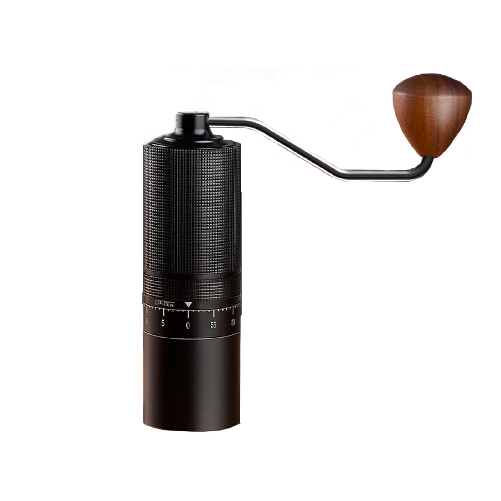 Upgraded Manual Coffee Grinder, External Adjustable Setting, Hand Grinder with 7-star CNC Stainless Steel Conical Burr, Double Bearing Positioning for Full Coffee Flavor, Best Gift for Coffee Lover