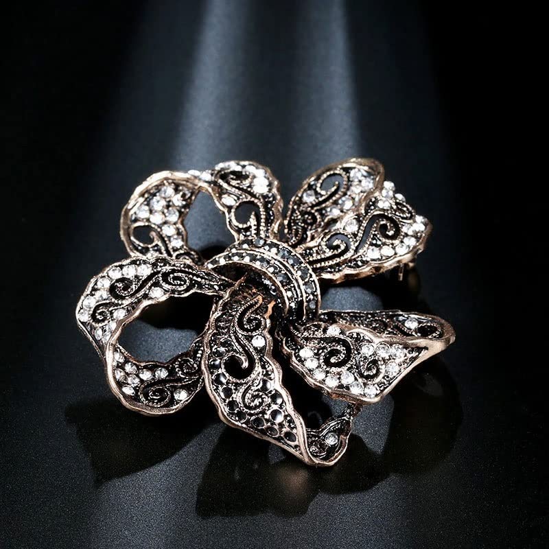 Broche en zircon pour femmes style bohème avec détails en fleurs de haute qualité - 4