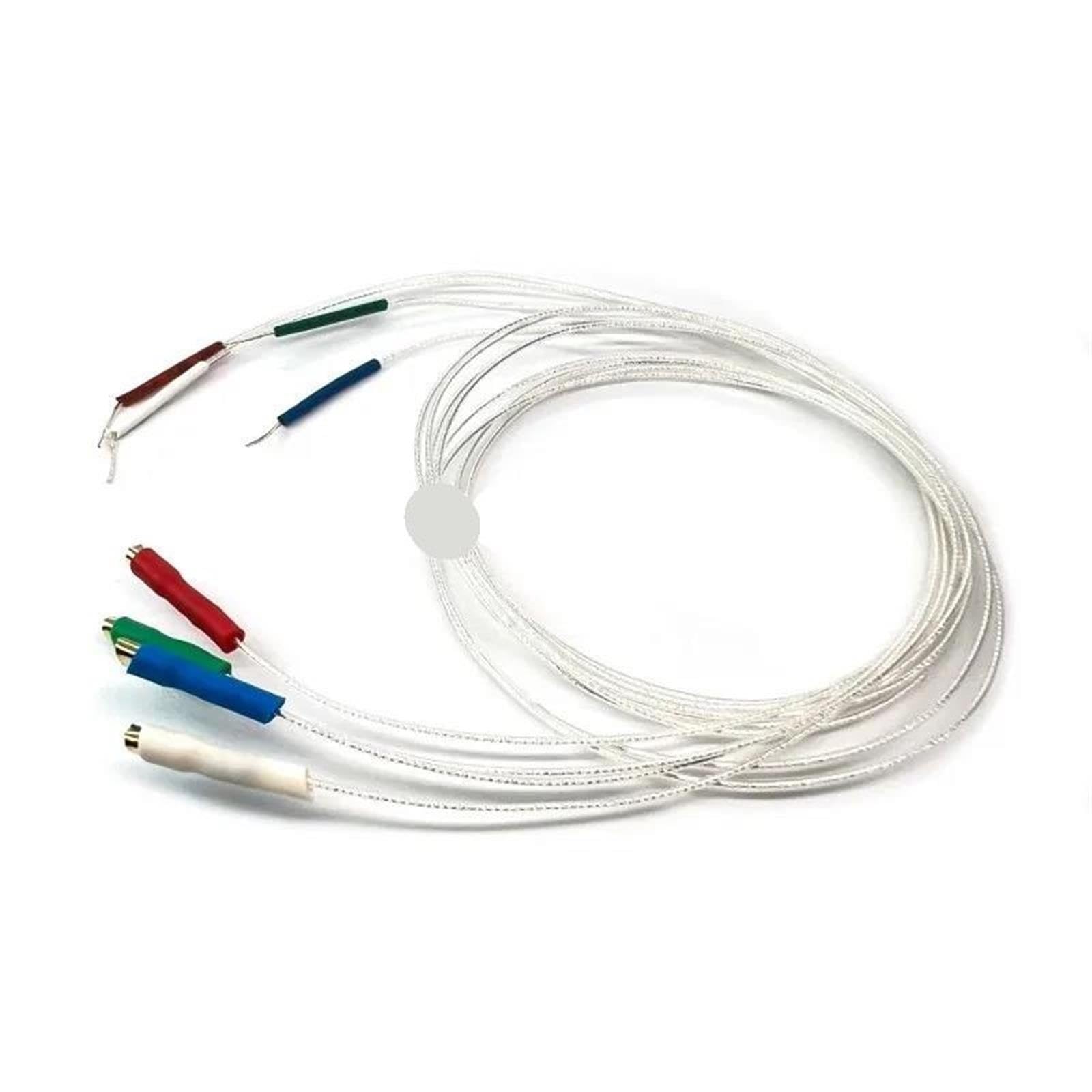 4 Uds cartucho for puntero alambre de plata pura tocadiscos línea de brazo de sonido for reproductor de discos de vinilo LP aguja accesorios HIFI 1,2/400mm