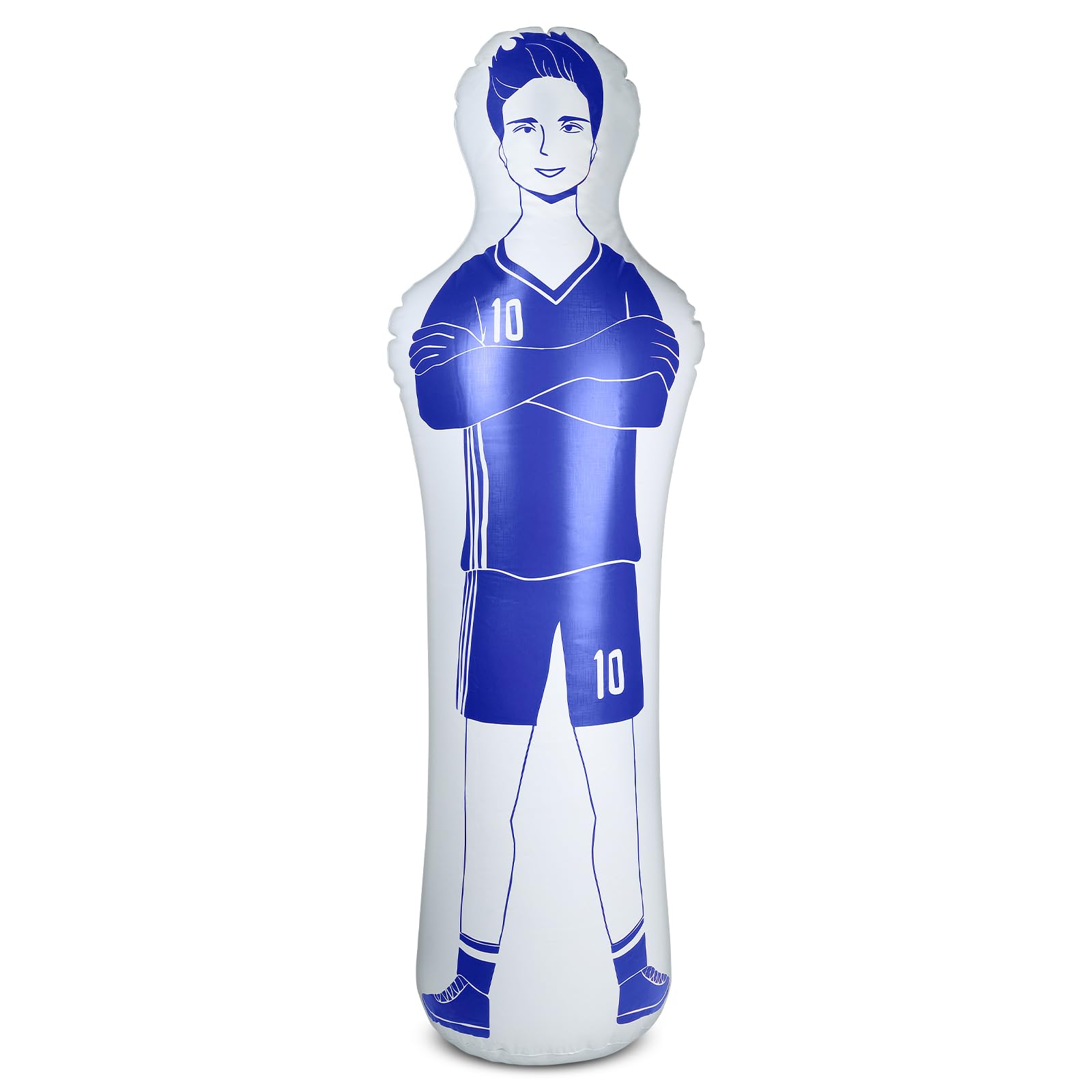 efuturetime Aufblasbare Fußball Dummy aus PVC, Fußballtraining Dummy Trainingspuppe für Torwart Freistoßverteidiger Boxsack Fussball trainingszubehör für Kicks, Passübungen