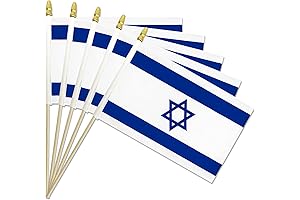 20-Pack Handheld Israeli Flags