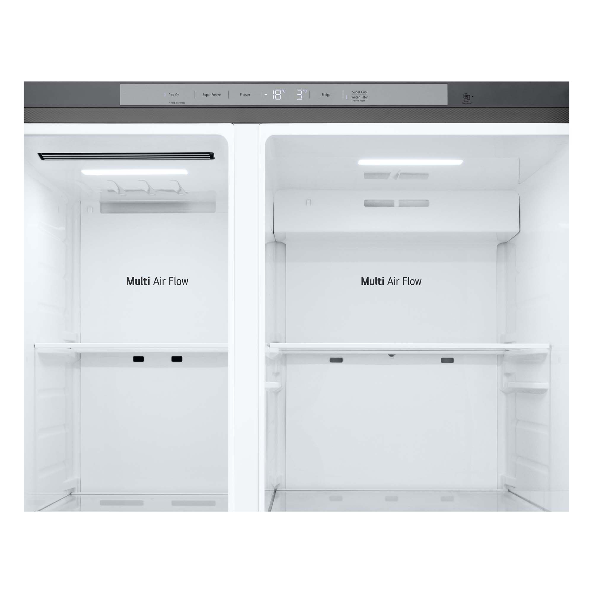LG GSLC40PYPE - Frigorífico Side by Side, Serie 400, Clasificación E, 641 L, Inox Anihuellas