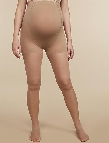 Miniatura 2 de Motherhood Maternity Medias de compresión transparentes para mujer, para embarazo, sobre el vientre