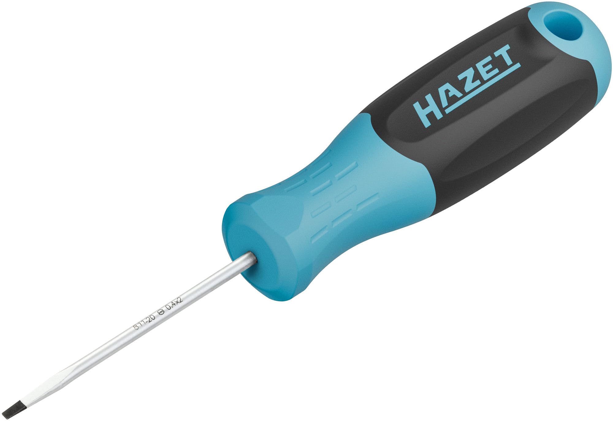 Hazet 811-20 Slotted Screwdriver with 3K Handle, 2.0 x 60 mm
