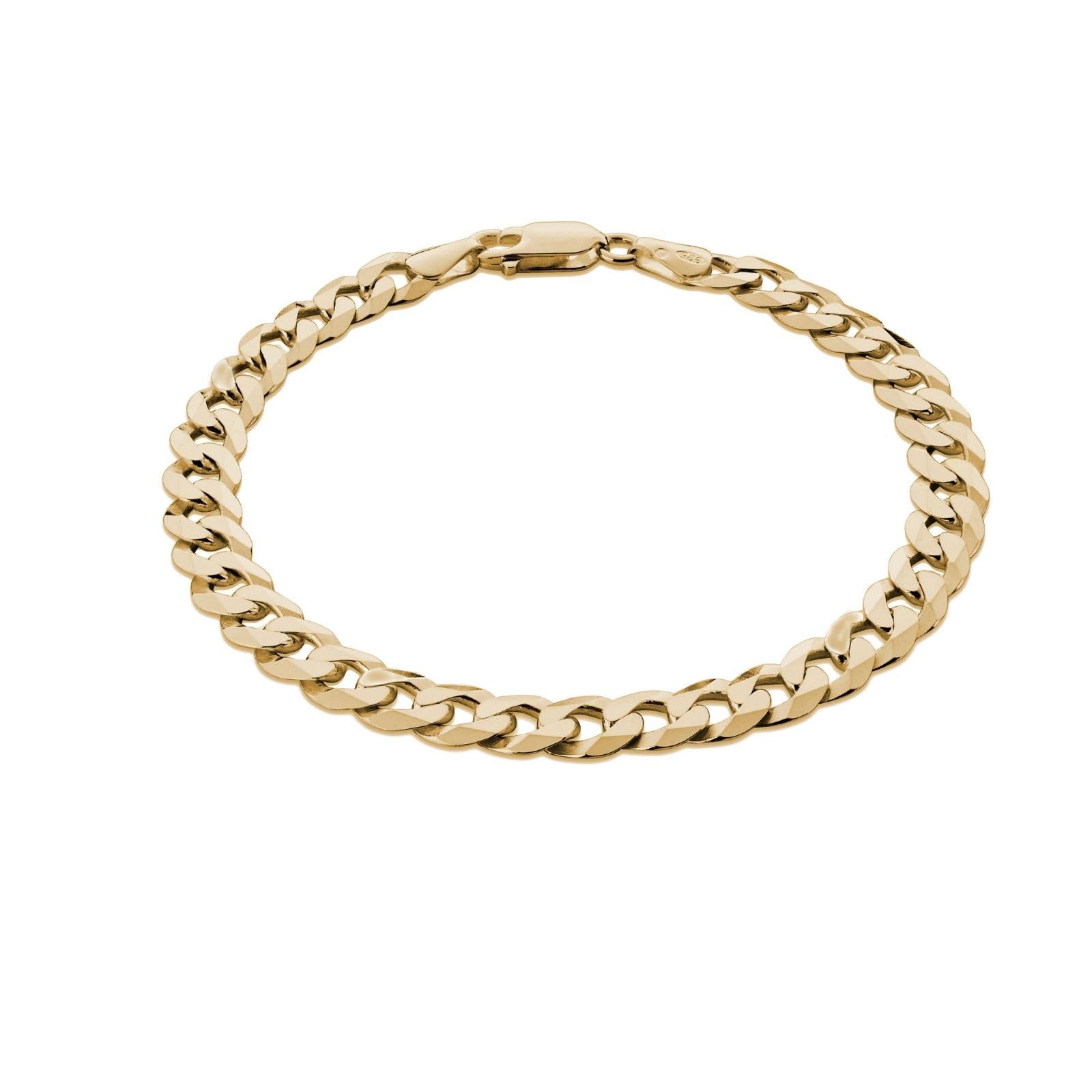 STERLL Pulsera para hombre chapada en oro de plata chapada en oro, embalaje ecológico, regalos para socios