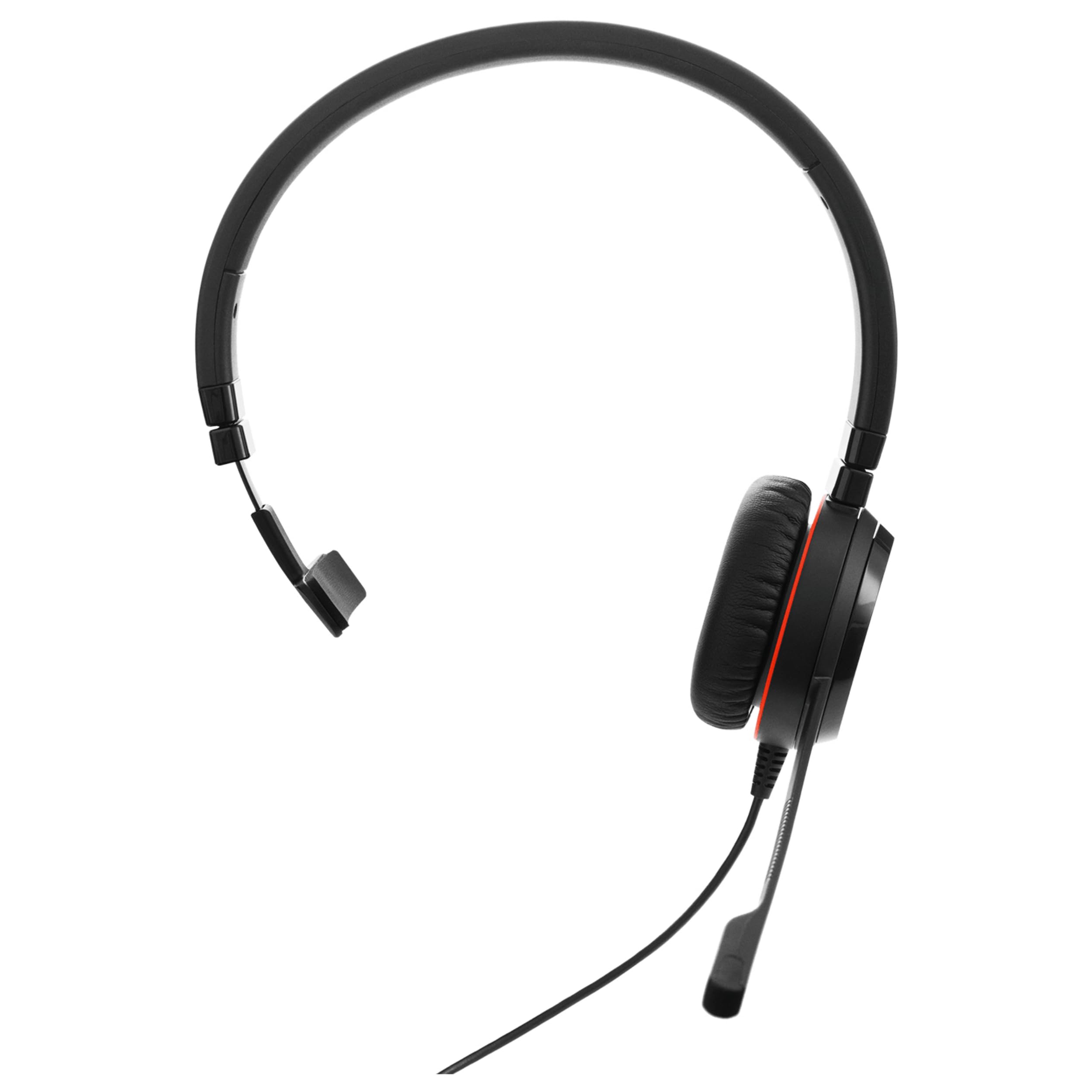 Jabra Evolve 20 SE UC – Auricular Monoaural de Comunicaciones Unificadas para VoIP Softphone – Cancelación Pasiva de Ruido – Cable USB-A con Unidad de Control – Negro