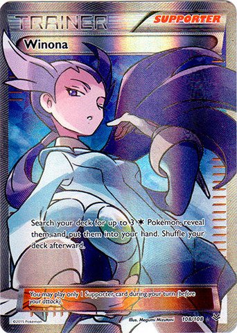 Pokemon - Winona (108/108) - XY Roaring Skies - Holo