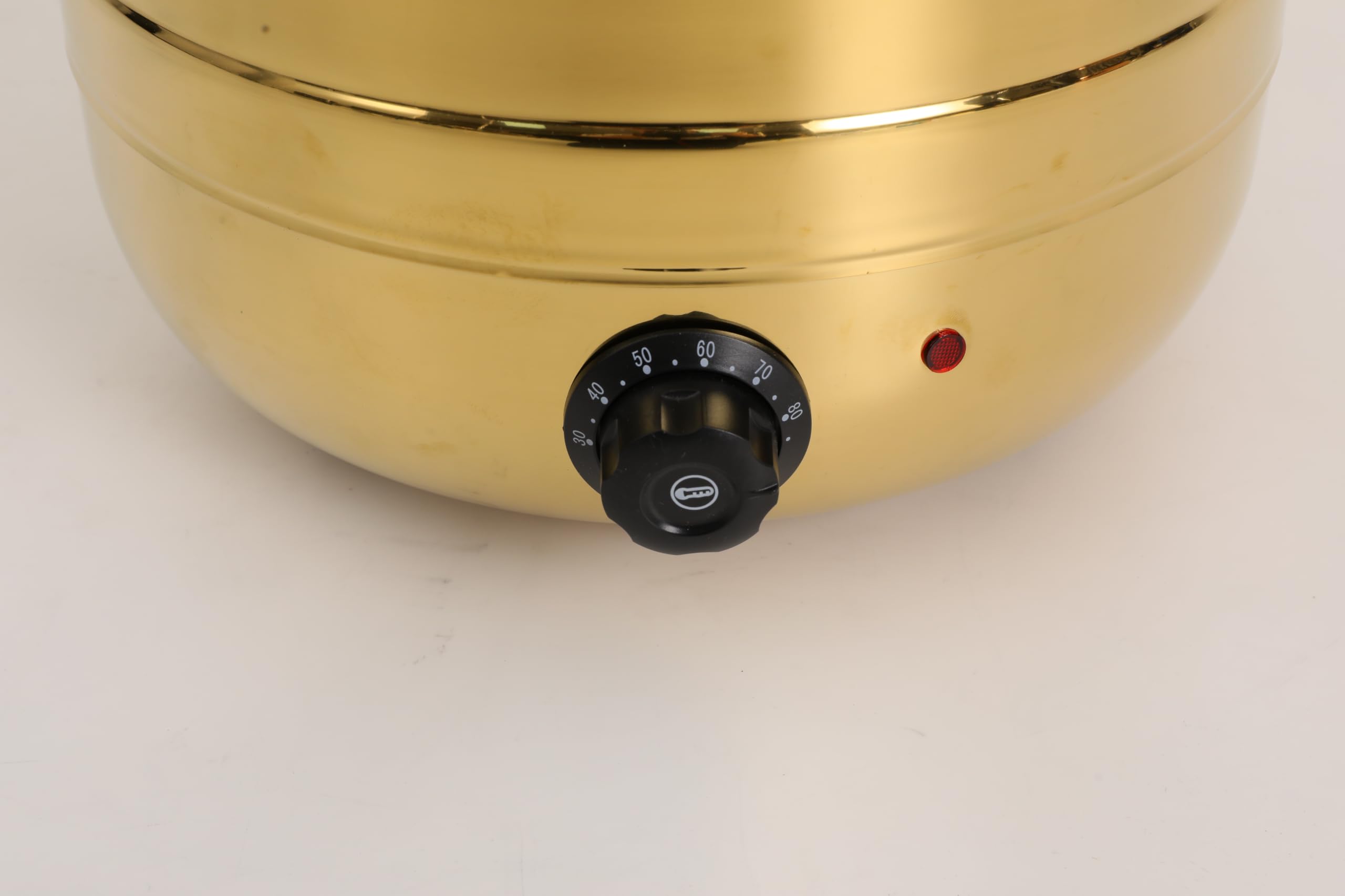 Scaldavivande elettrico da 10 l con termostato | Pentola interna in acciaio inox, regolabile da 30 a 80 °C, per buffet e ristoranti, supporto per coperchio, facile da pulire
