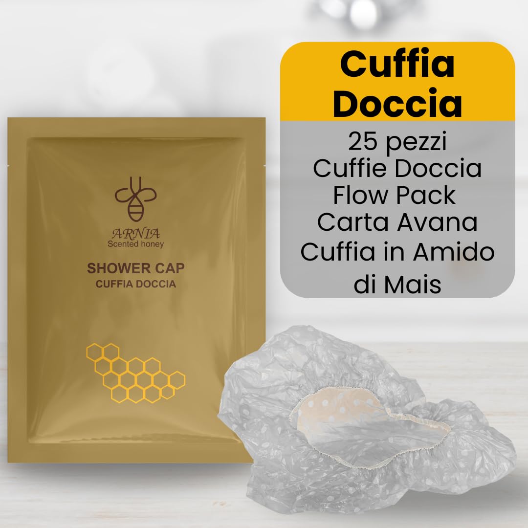 B&B Hotel Kit Cortesia Bagno Monouso 225 Pezzi Shampoo Doccia 20ml Igiene Intima 20ml Sapone Tondo Cuffie Doccia