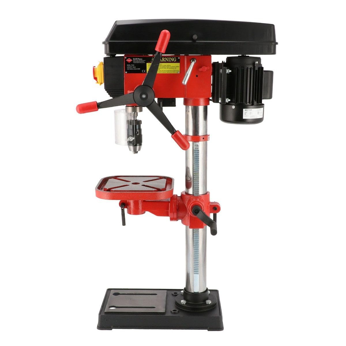 Airpress - Taladro de Columna 16-980 | 550 W | 16 Velocidades | Broca hasta 16 mm | Mesa Inclinable 45° | Taladro de Banco Profesional