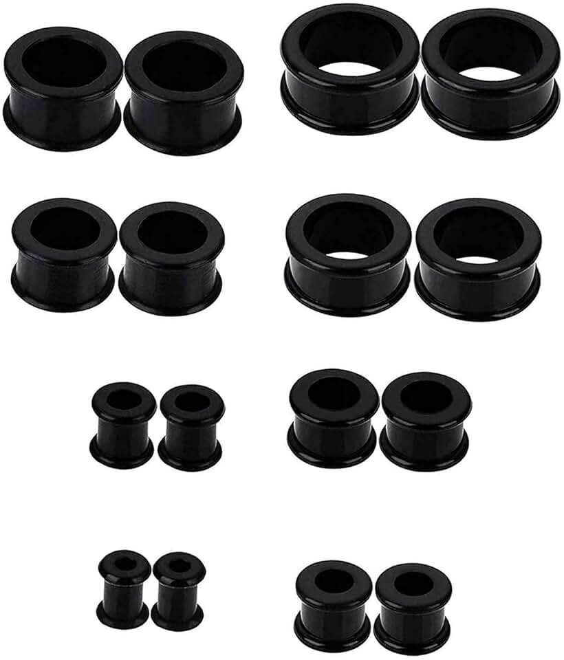 Set 12 Dilatatori Per Orecchio - Acrilico, Misure 10mm-20mm - Per Stretching Sicuro E Confortevole - Foto 2