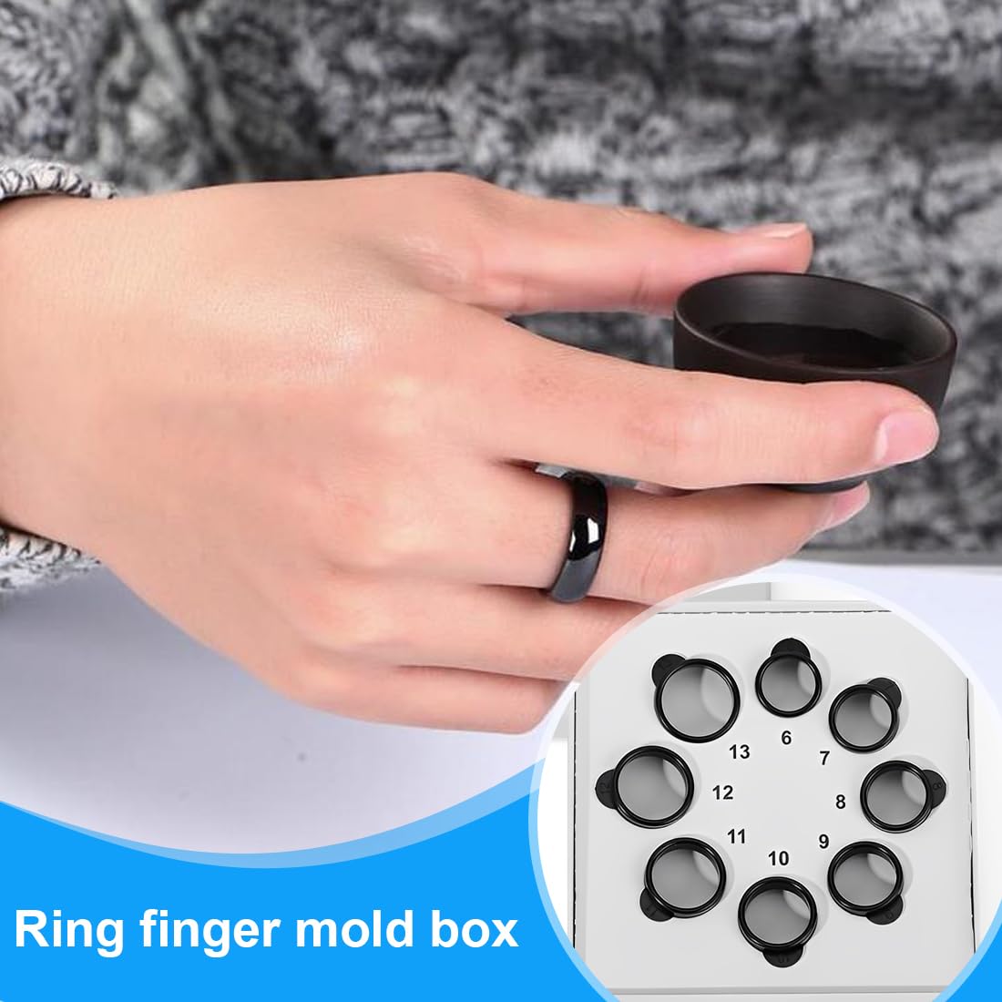 IKOPFLN 1 Pezzo Ring Kit di misurazione Misura Ring prima dell’acquisto isurazione precisa per comfort e accuratezza massimi Compatibile con ogni tipo di dito
