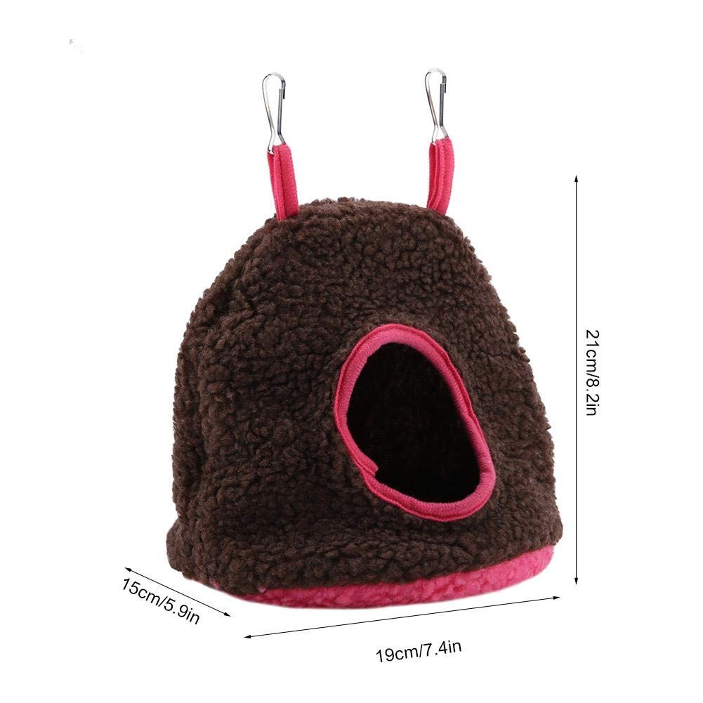 Daity Hamsterholbed, Warme Schuilplaats Voor Kleine Dieren In De Winter Met Uitneembare Kussenvulling Antislip Kooiaccessoires Geschikt Voor Dwerghamsters Ratten Egels Suikereekhoorns Eekhoorns