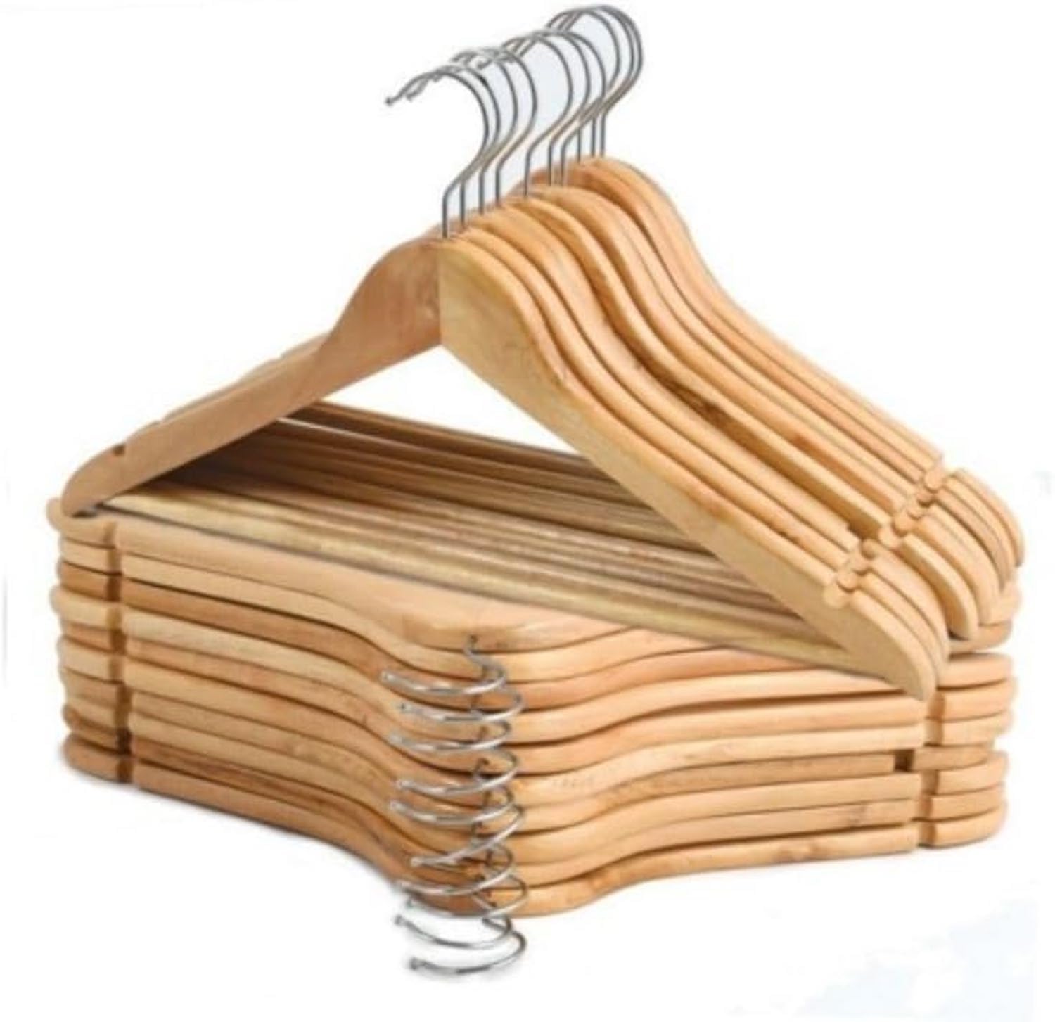 MSV Juego de 36 Perchas de Madera