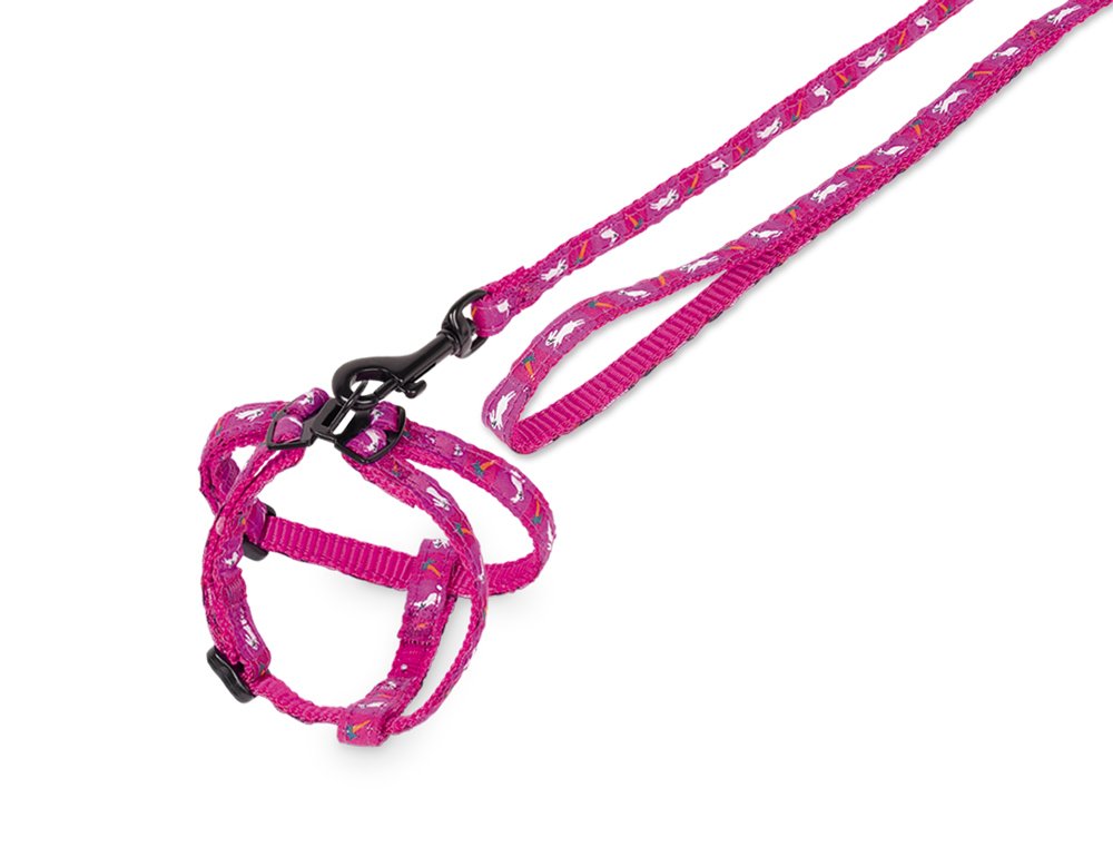 Nobby Pet Violet Nylon Rodent Harness With Leash Carrot