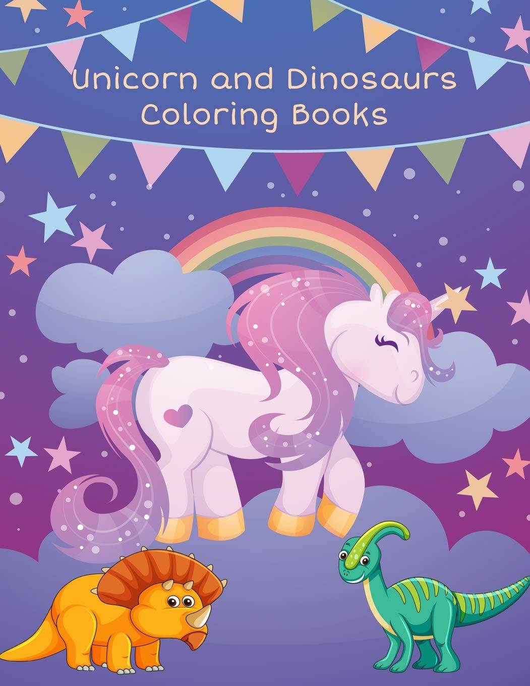 Unicorn and Dinosaurs Coloring Books: Horse and Dinosaur Activity Book For Toddlers and Adult Age, Childrens Books Animals For Kids Ages 3 4-8: 5