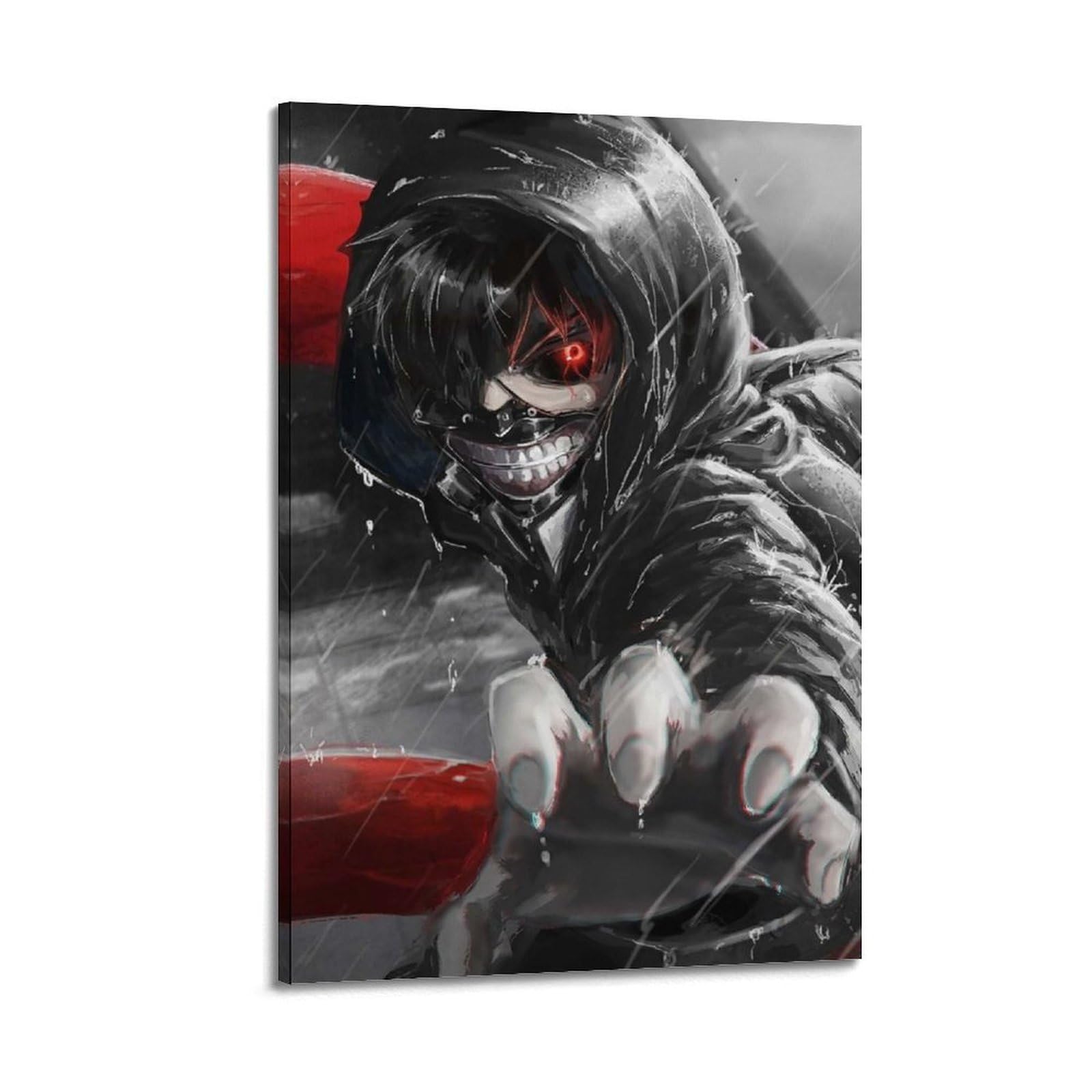 SUDANGDIANZI Tokyo Ghoul Poster Anime Talon Bloody Canvas Poster And Wall Art Modern Family Bedroom Gym Office Decor Gift 08x12inch(20x30cm) Frame-style-7