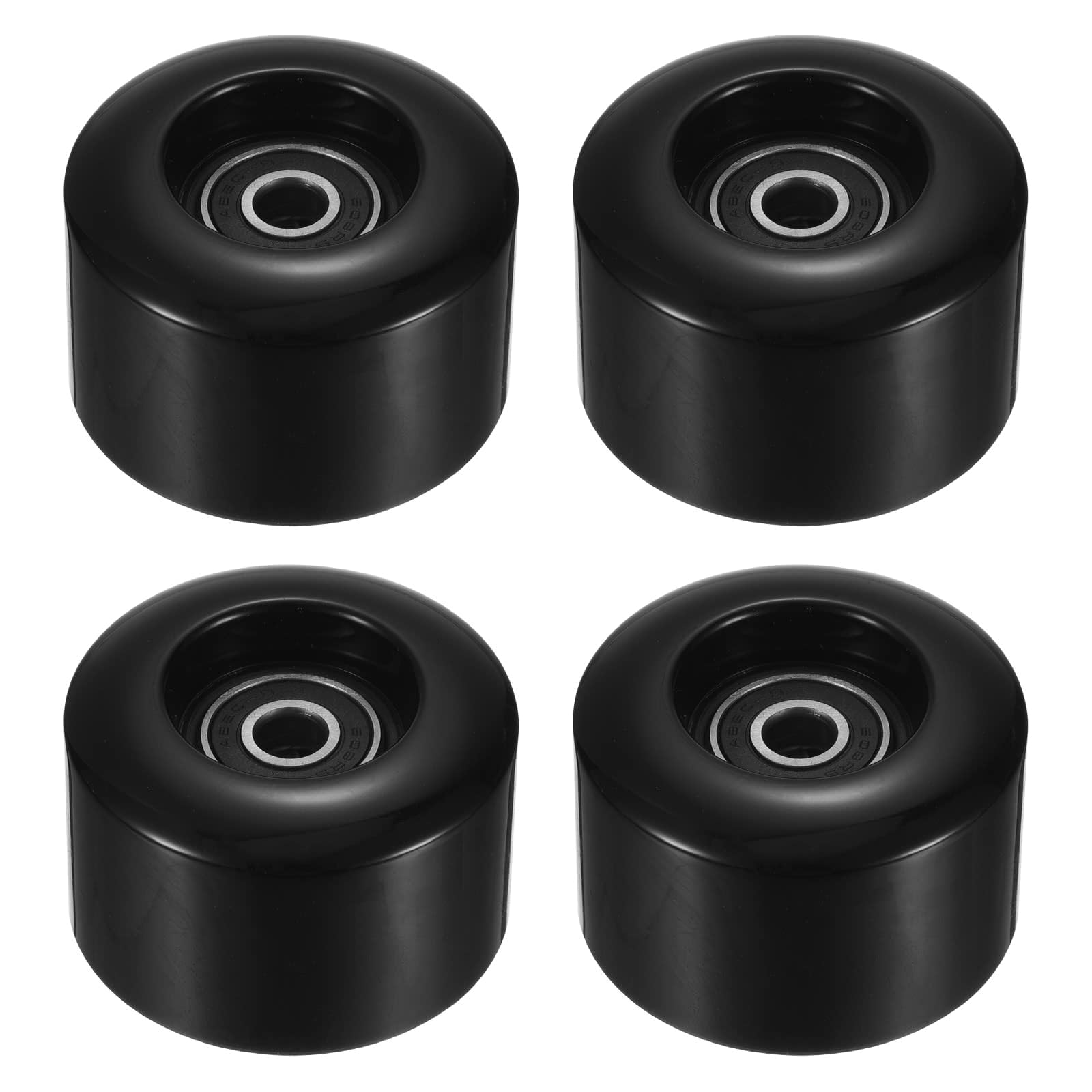 TA-VIGOR 55mm Skateboard Wheels 80A with ABEC-9 Bearings Balck 4pc โ image 1