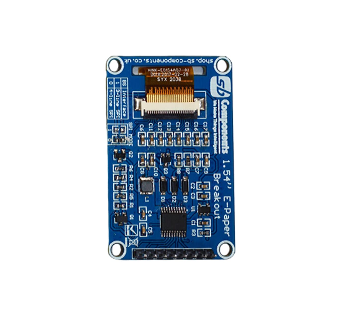 sb components 1.54inch E-Ink Display Breakout 1.54” E-Paper Br | Shop ...