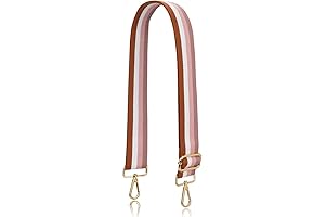 Allzedream Adjustable Crossbody Purse Strap, Soft Cotton Replacement Stripe Handbag Strap