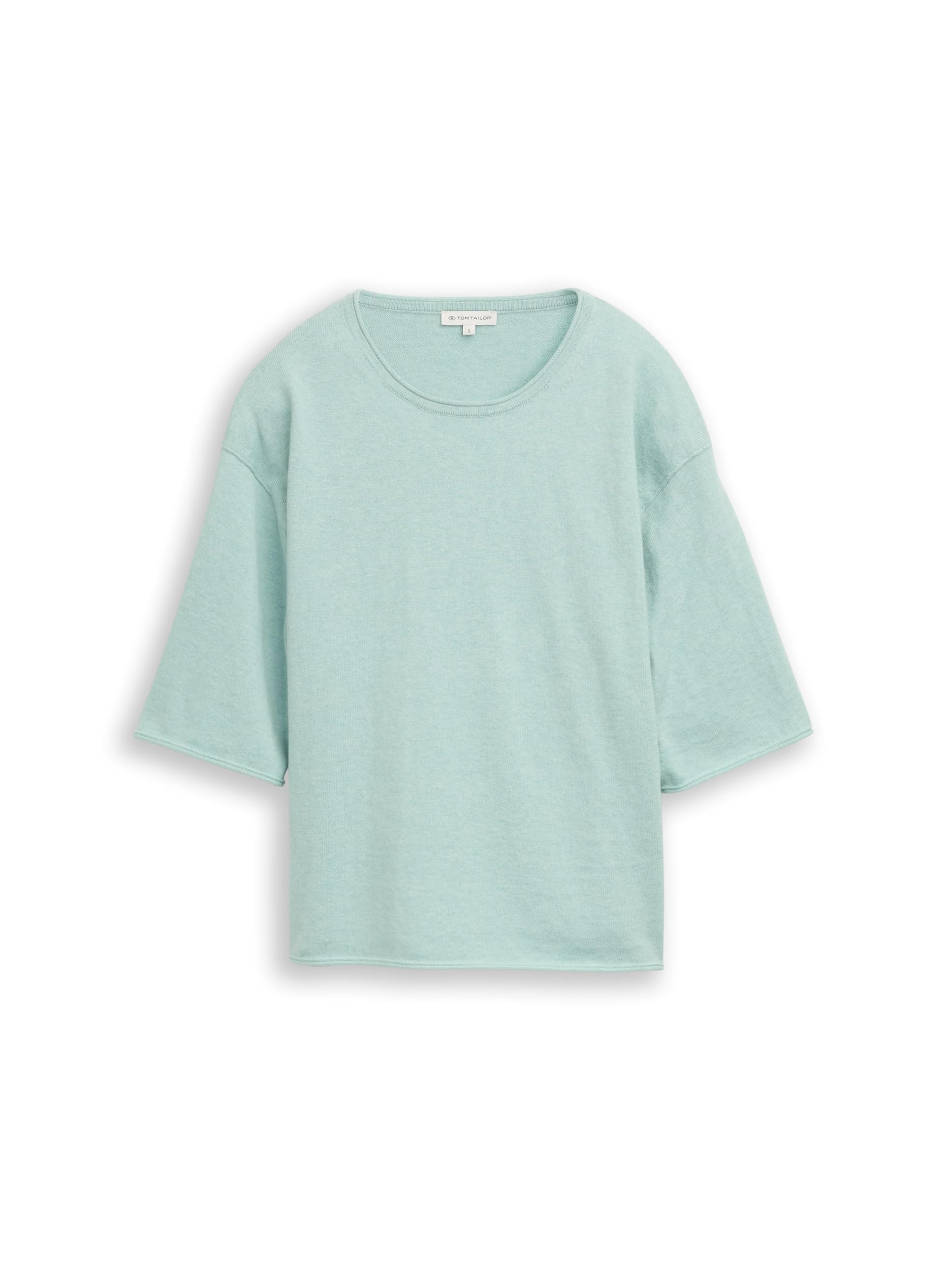 TOM TAILOR Damen Kurzarm-Pullover mit Kaschmir