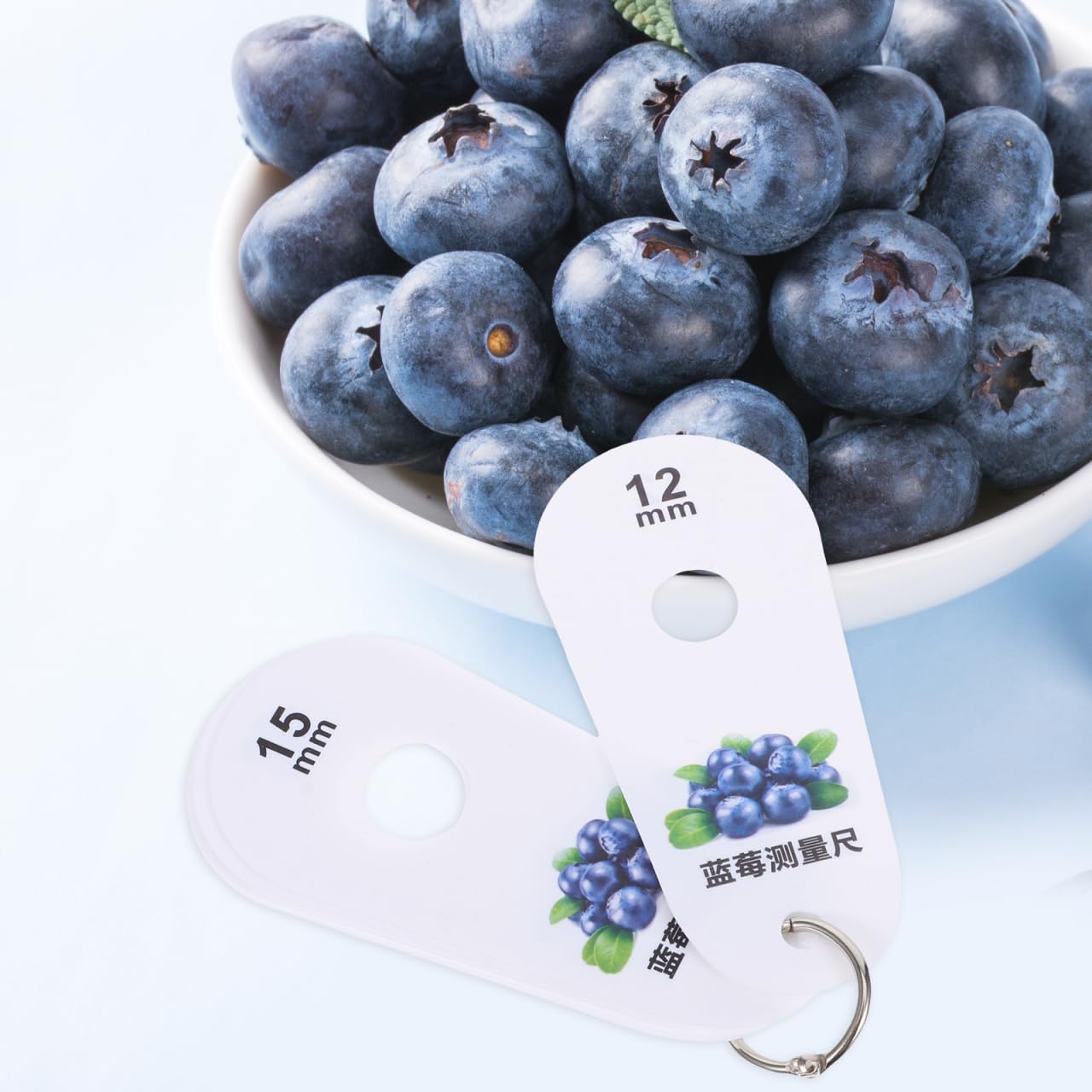 Hemobllo Blueberry Size Gauge Caliper 4 Inch Fruit Diameter Measurement Tool for Accurate Berry and Cherry Sizing Fresh Fruit Grading - Image 3
