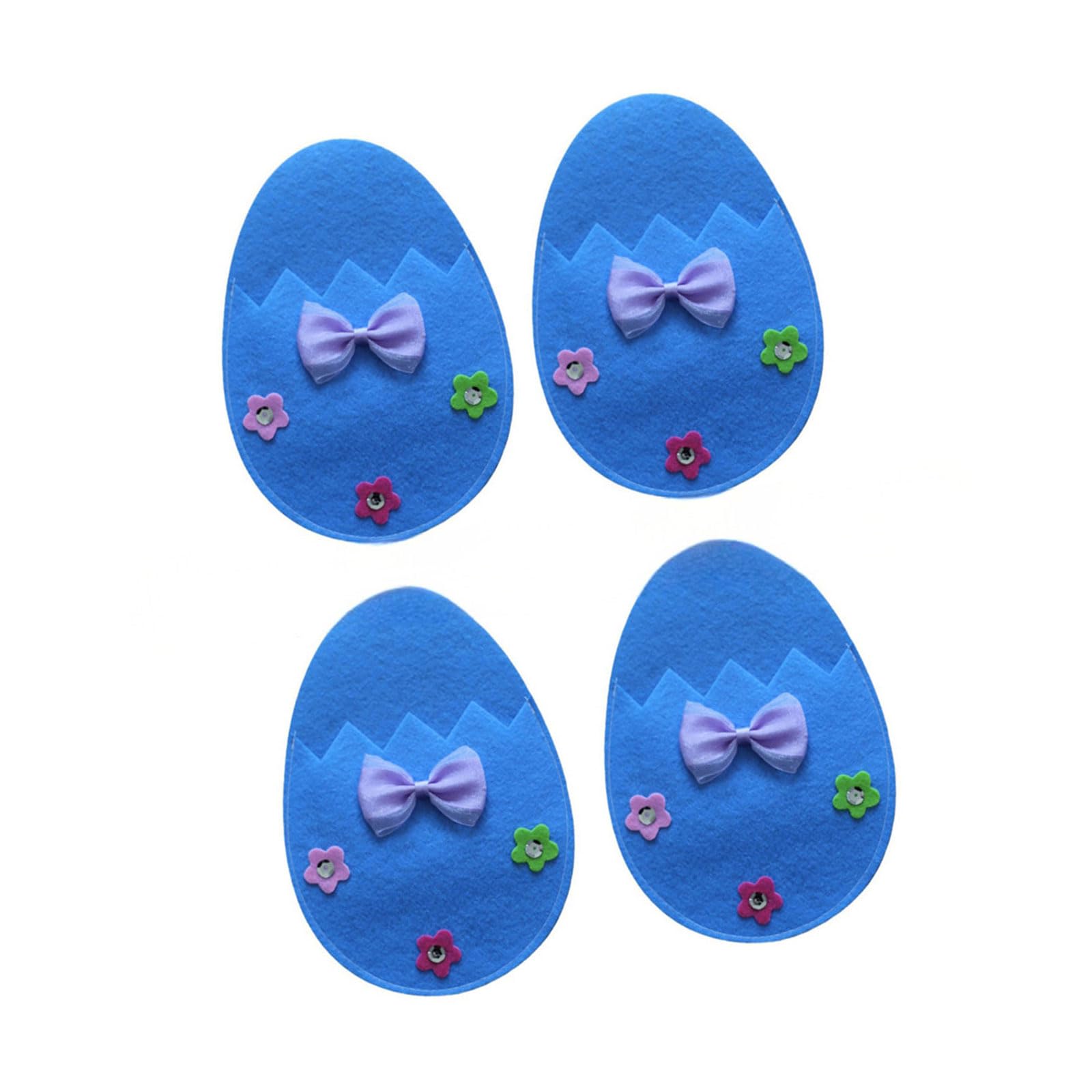 Xinsheinelry 4Pieces Easters Dinnerware Holders Easters Eggs Fabric Utensils Sleeves Cutlery Pouches Suitable for Holiday Parties Holiday Silverware Pouches