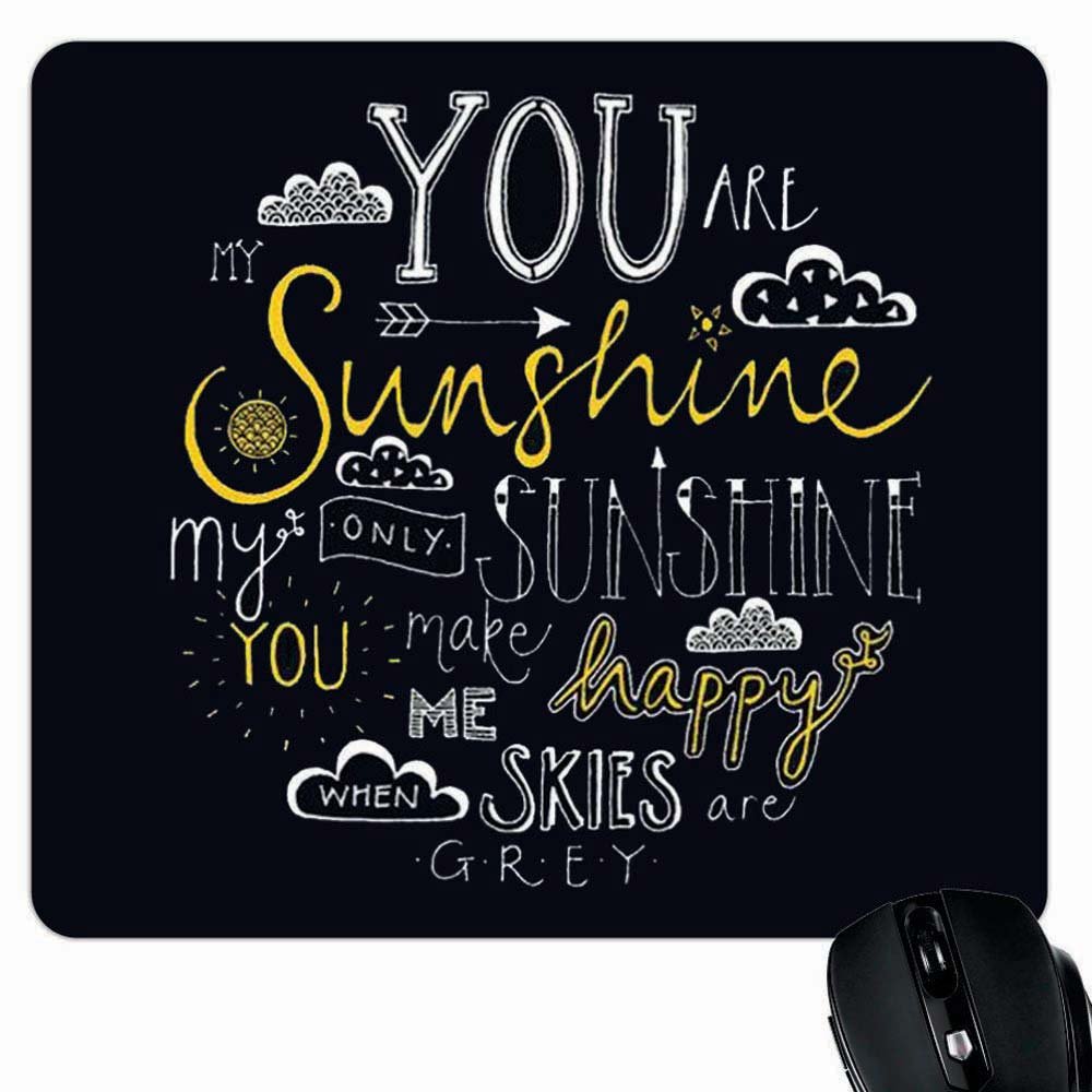 YaYa cafe Motivational Quote Printed Mousepad - You are My Sunshine for Computer, Pc, Laptop (B01D02UH6Q) Amazon Price History, Amazon Price Tracker