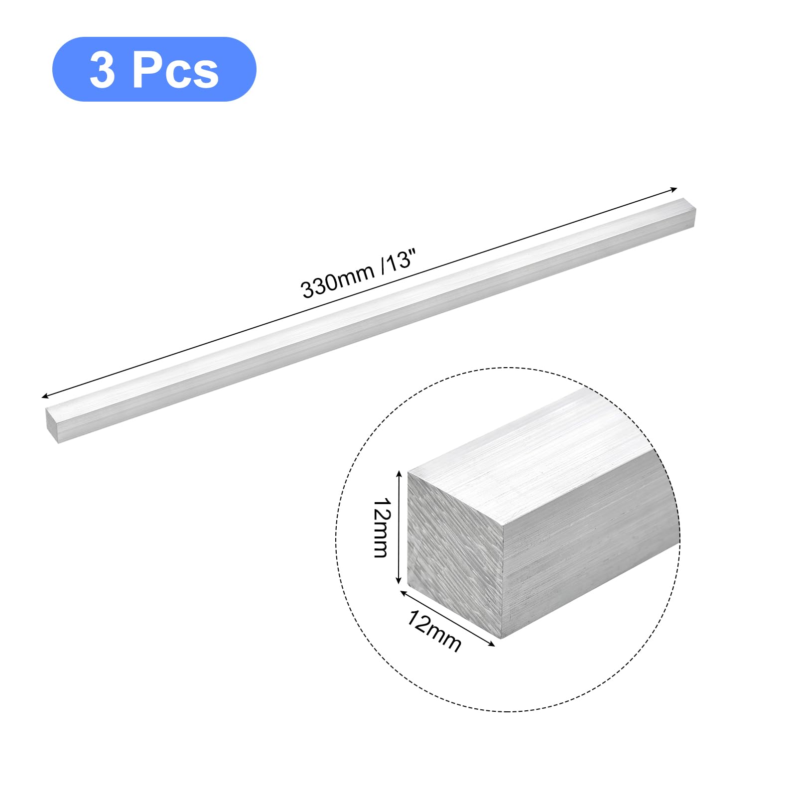 Lamiera Alluminio Per Progetti Barra Piatta In Alluminio 6061 T6511 - Spessore 1/2 X 1 Pollice, Lunghezza 12 Pollici Barra Per Lavorazioni Meccaniche - Foto 6